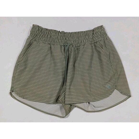 Carve Designs Board Shorts Size Medium Green Stripe Pull On Water Beach - Picture 1 of 12